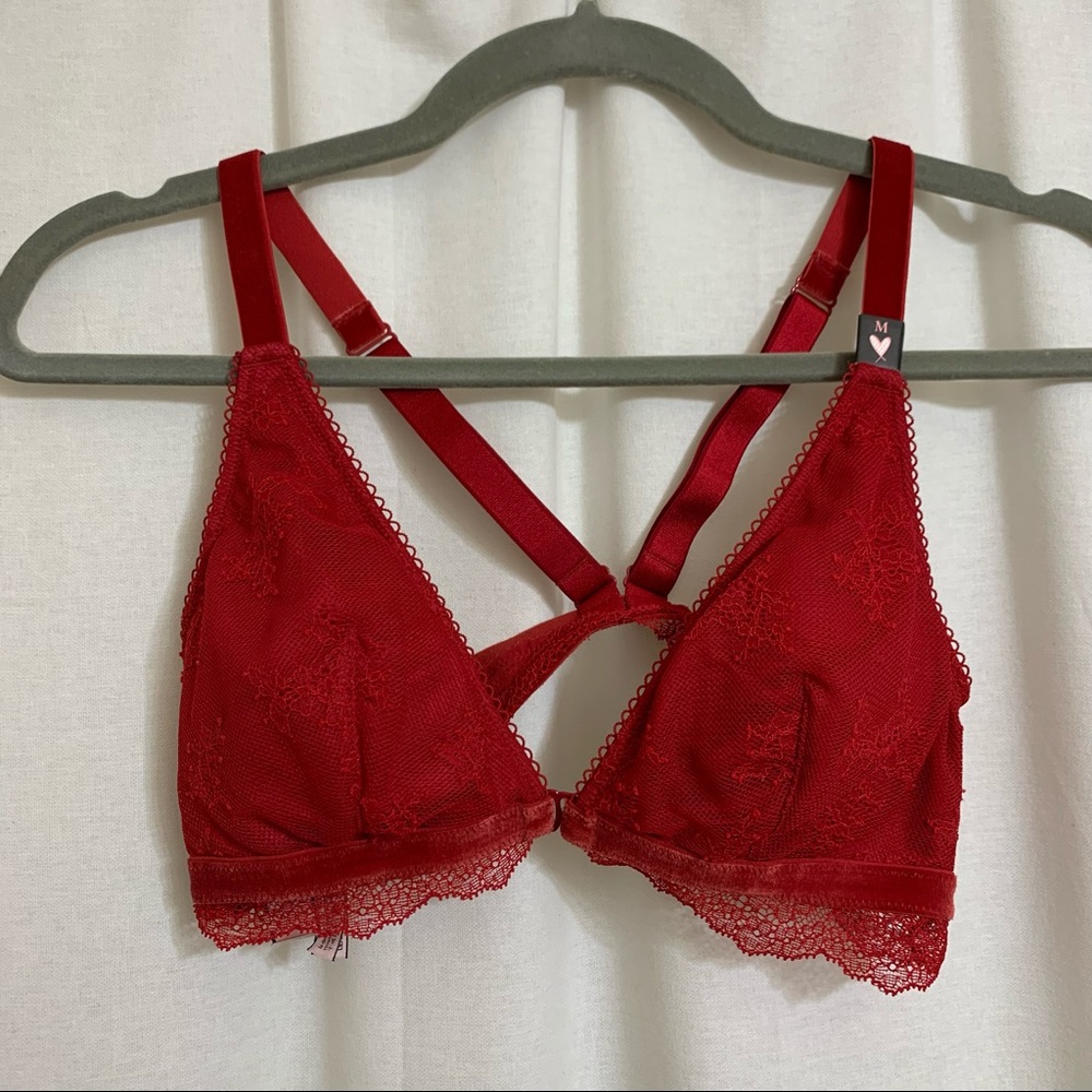Victoria Secret Red bralette lingerie